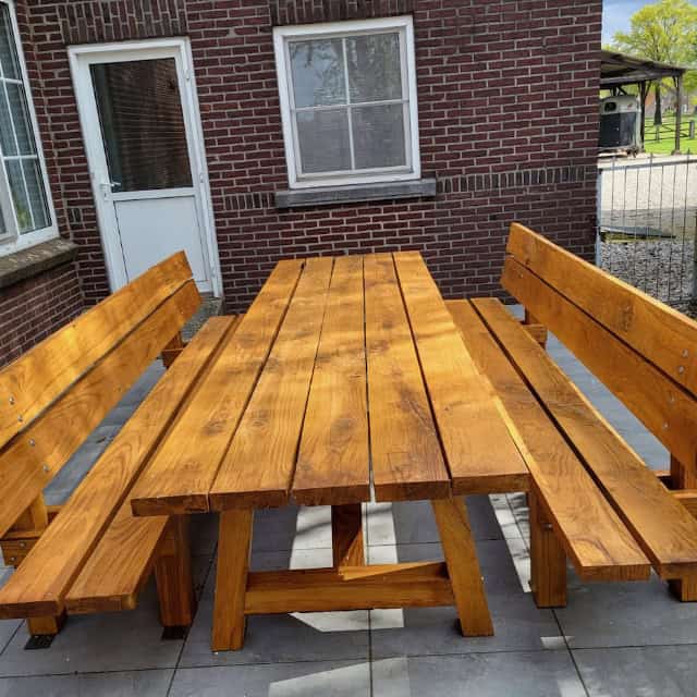 Outdoor Wooden Picnic Table